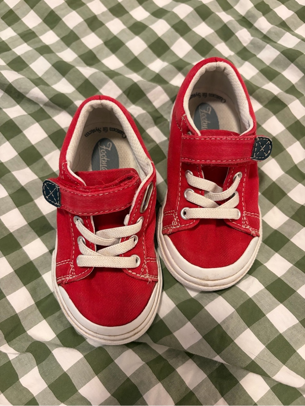 Toddler Red Canvas Sneakers - Footmates